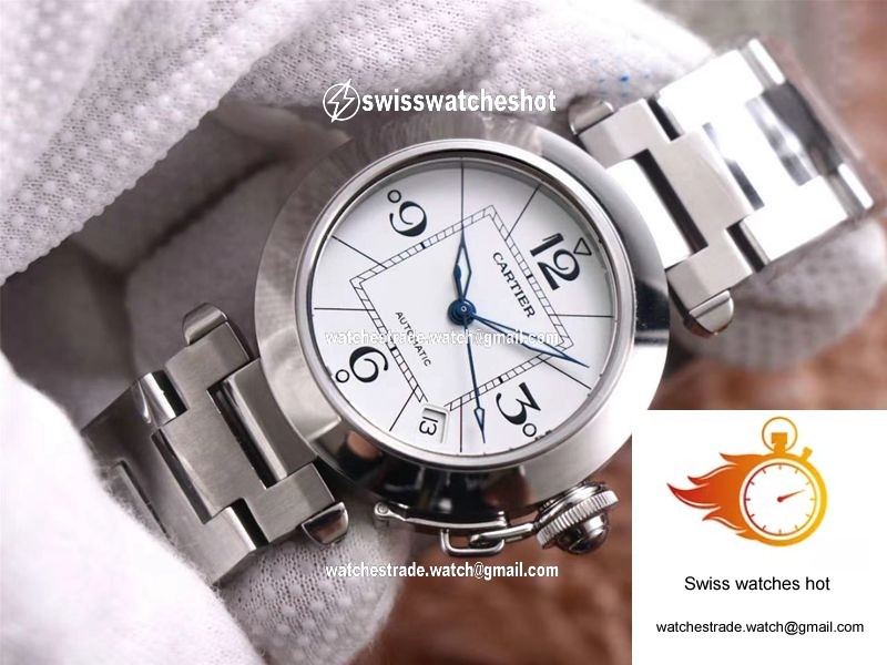 Cartier Pasha W31074M7 V9 Factory White Dial 3