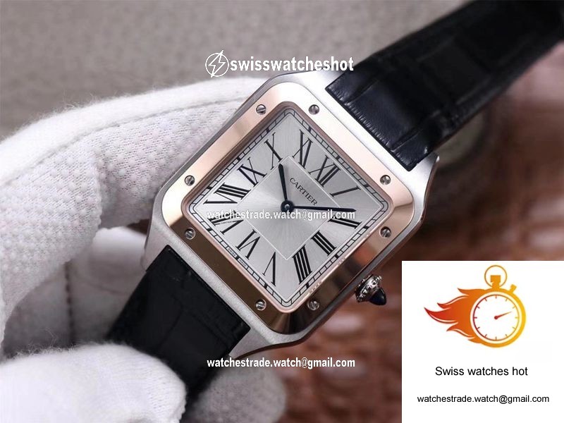 Cartier Santos Dumont W2SA0017 F1 Factory Silver Dial 3