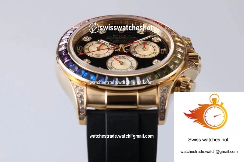 Rolex Daytona 116598RBOW BL Factory Yellow Gold 3