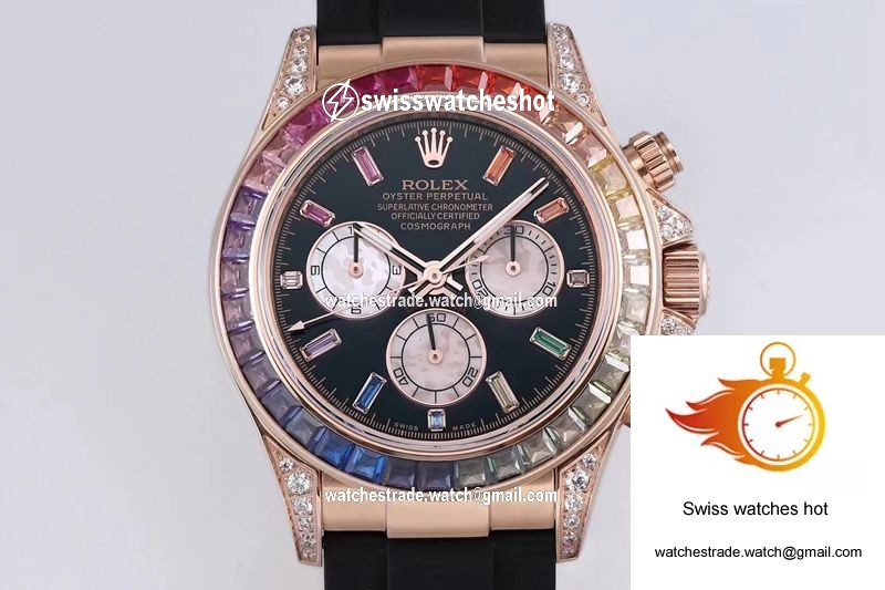 Rolex Daytona 116595RBOW BL Factory Rose Gold 3