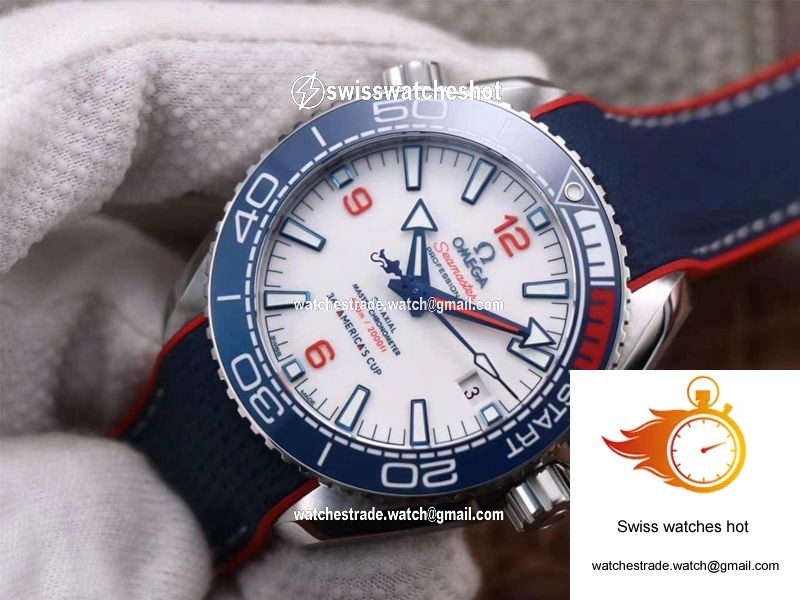 Omega Seamaster Planet Ocean 36th America’s Cup Limited Edition VS Factory White Dial 3