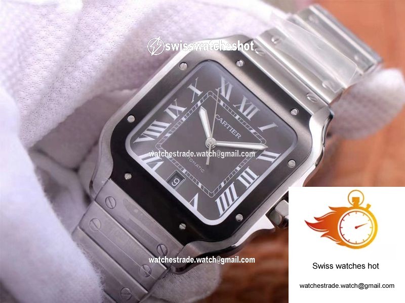Cartier Santos de Large WSSA0037 V6 Factory Gray Dial 3