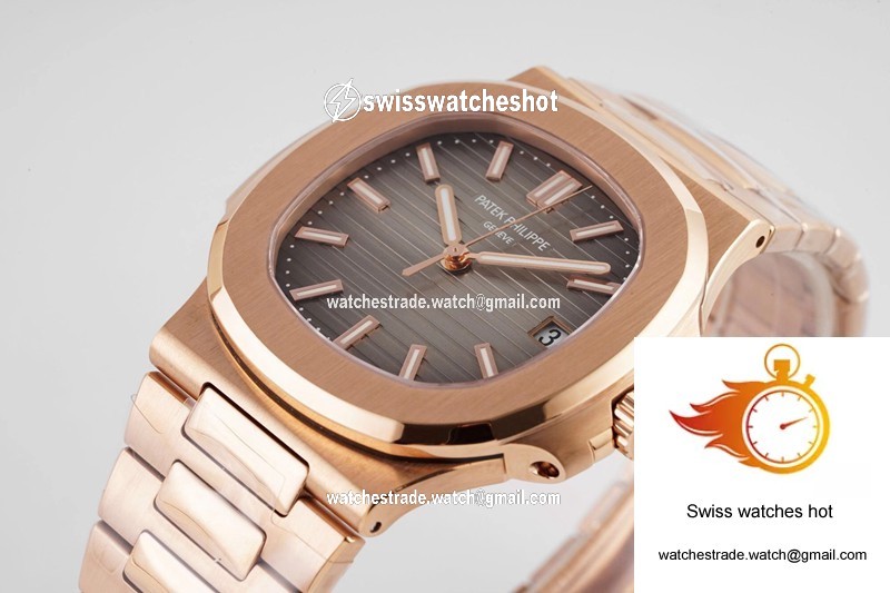 Patek Philippe Nautilus 5711/1R-001 PPF Factory V4 Rose Gold Brown Dial 3