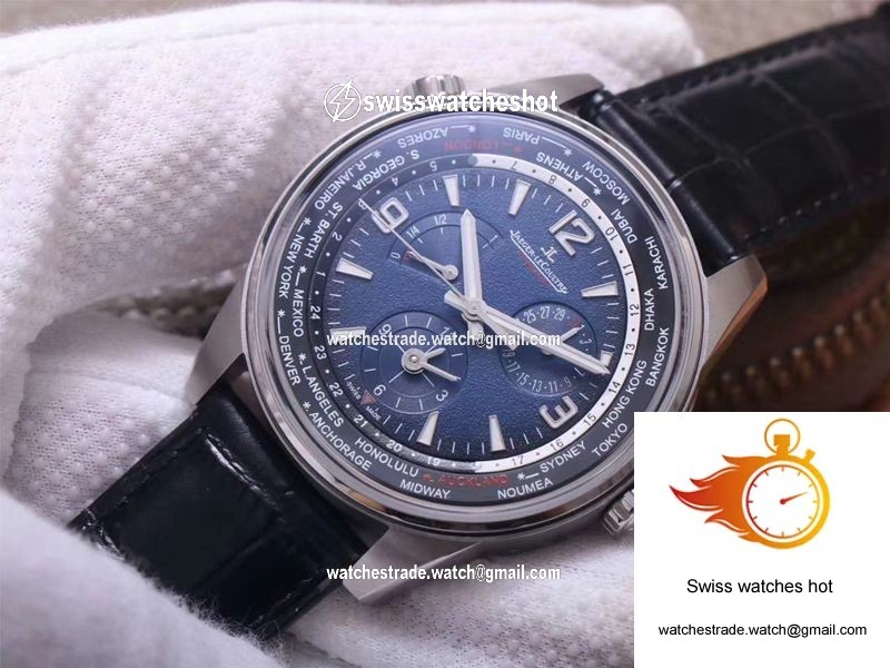 Jaeger LeCoultre Polaris Geographic WT 904847Z ZF Factory Blue Black Gradient Dial 3