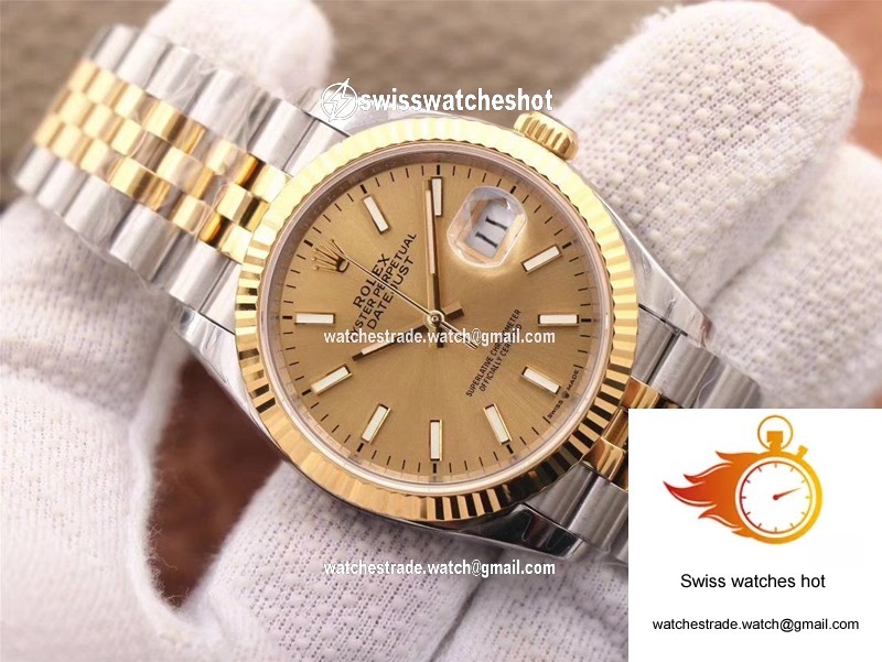 Rolex Datejust M126233-0015 EW Factory Champagne Dial 3