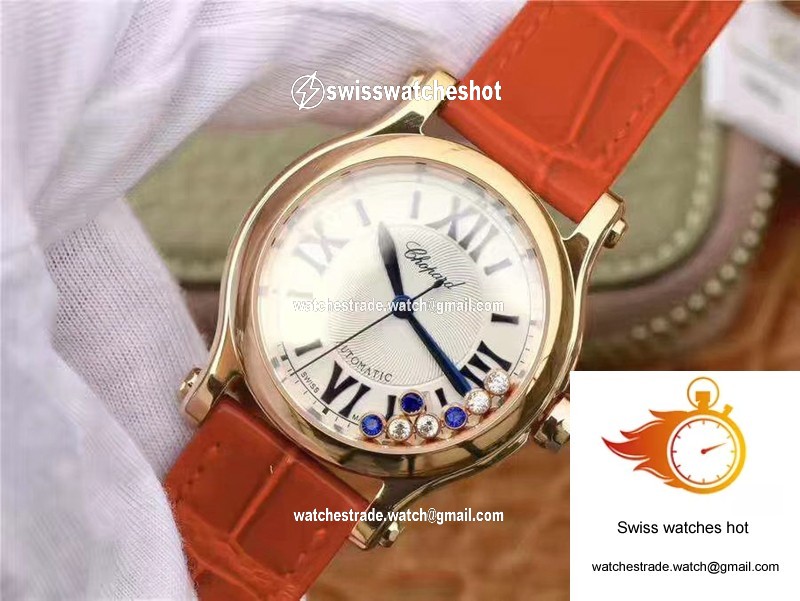 Chopard Happy Sport 274808 Rose Gold Diamonds YF Factory White Dial 3
