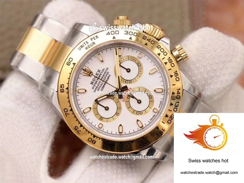Rolex Daytona Cosmograph m116503-0001 Noob Factory White Dial 3
