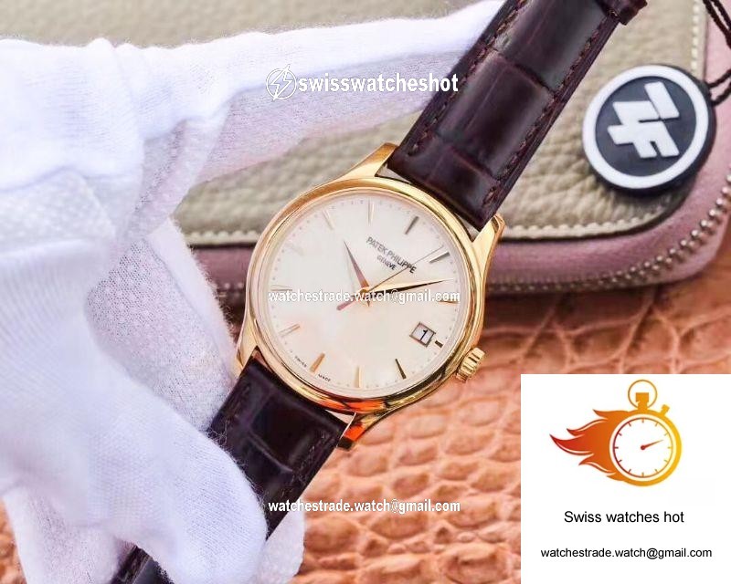 ZF Factory Patek Philippe Calatrava Yellow Gold 5227J-001 Flip Back Version 3