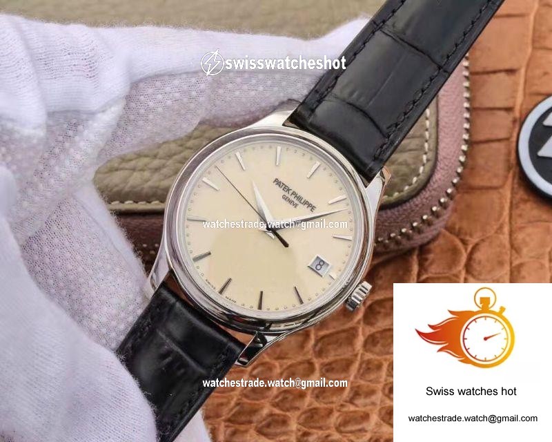 ZF Factory Patek Philippe Calatrava Automatic Date White Dial Watch 5227 Flip Back Version 3