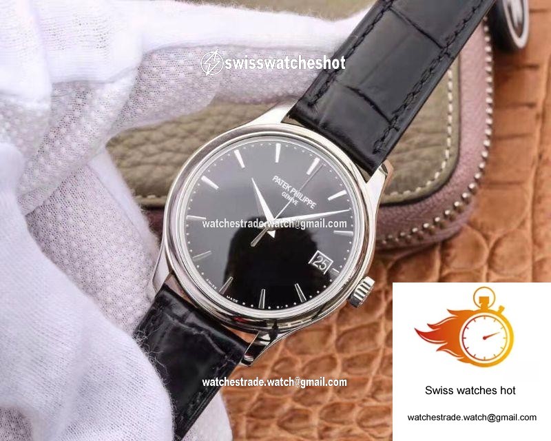 ZF Factory Patek Philippe Calatrava Automatic Date Black Dial Watch 5227G-010 Flip Back Version 3