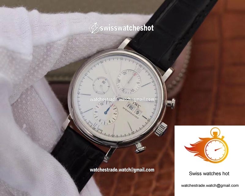 IWC Portofino Chronograph Multi-function IW391022 ZF Factory 42mm X 13.5mm White Dial 3