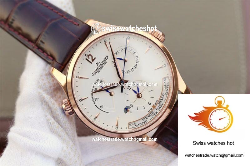 Jaeger-LeCoultre Master Calendar 1428421 Rose Gold White Dial 3