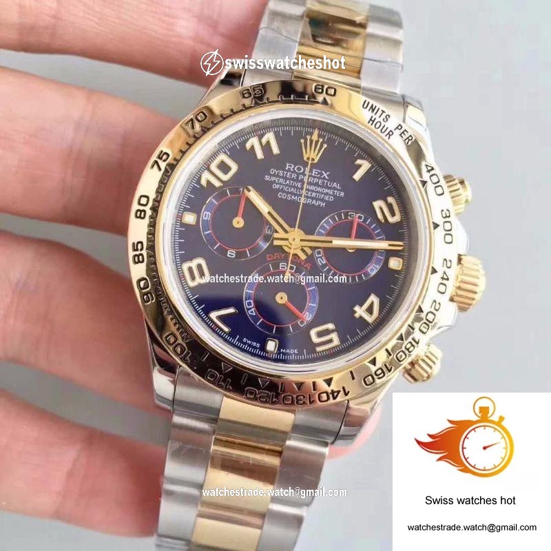 Rolex Daytona Cosmograph 116503 3A Factory 18K Yellow Gold Wrapped Blue Dial 3