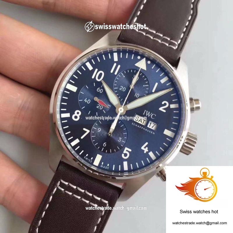 IWC Pilot Chronograph Edition Le Petit Prince IW377713 ZF Factory Blue Dial 3