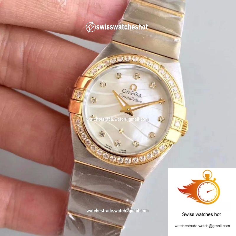 Omega Constellation Ladies 123.25.24.60.55.011 White Mother Of Pearl Dial 3