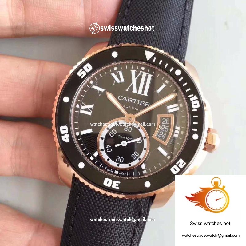Calibre De Cartier Diver W7100052 42MM JF Factory Black Dial 3