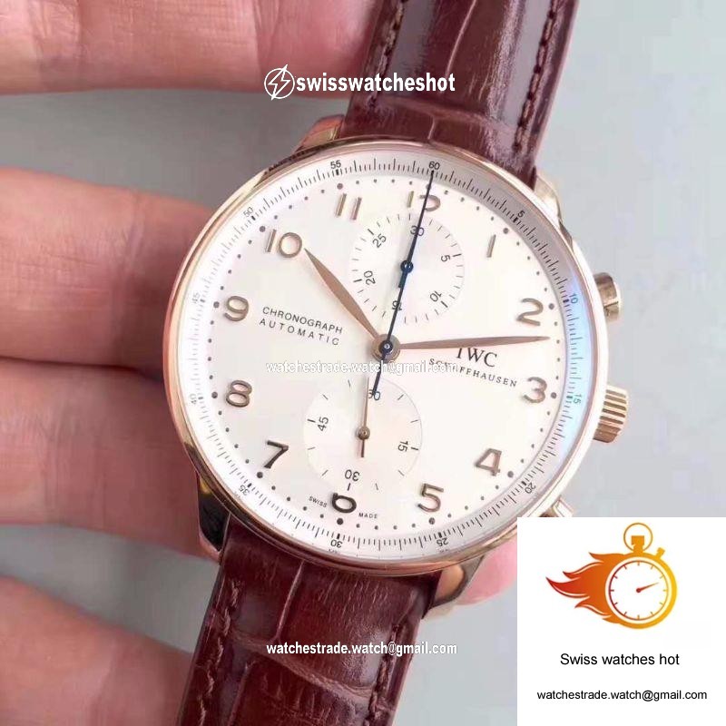 IWC Portugieser Chronograph IW371445 ZF Factory V2 Silver Dial 3