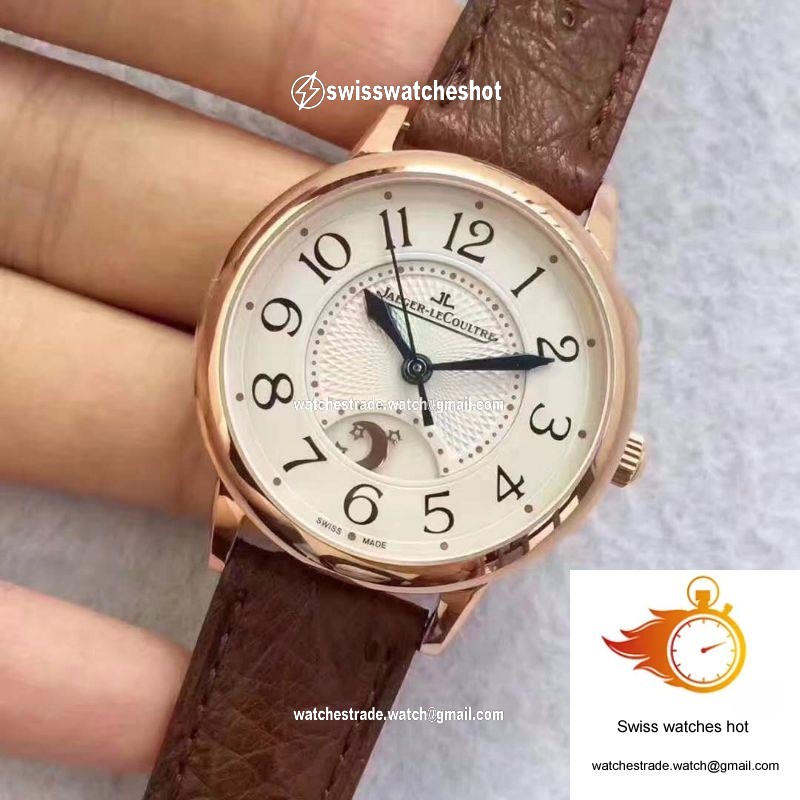 Jaeger-LeCoultre Ladies Rendez-Vous Night & Day Medium 3442420 White Dial 3