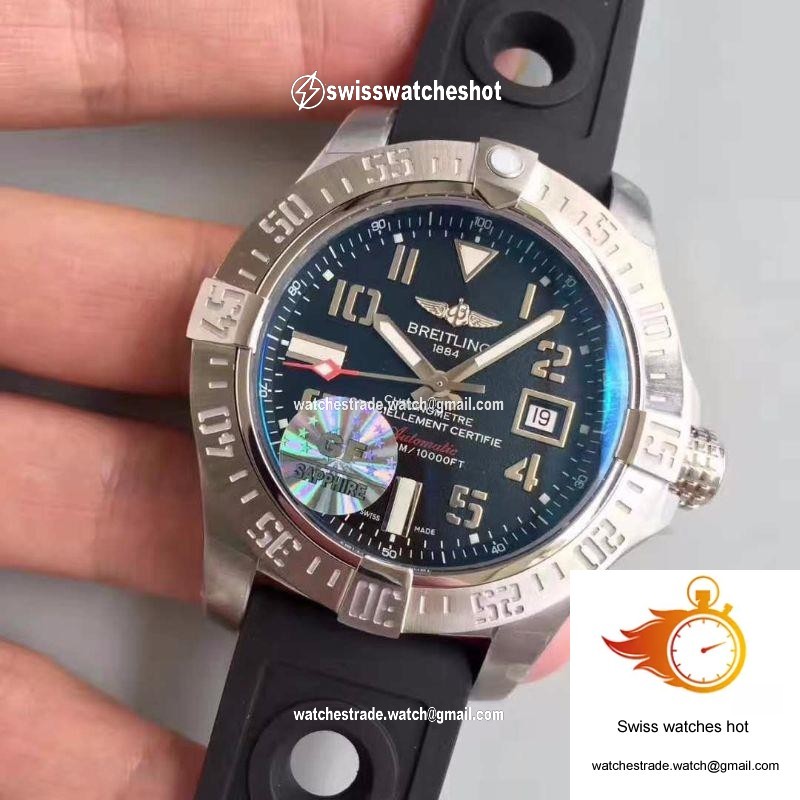 Breitling Avenger II Seawolf A1733110/F563/152S GF Factory Dark Blue Dial 3