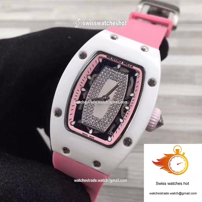 Richard Mille RM07 Ladies Pink Dial with Diamonds 3