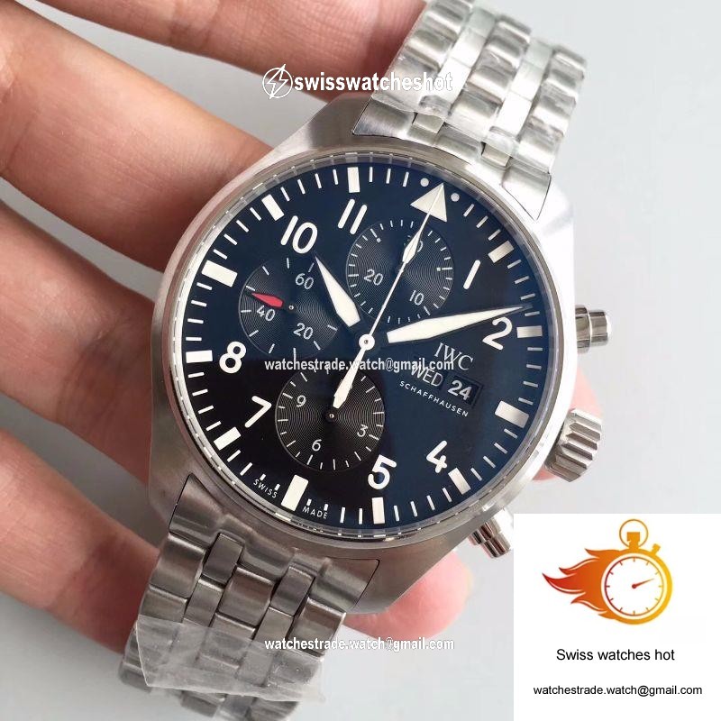 IWC Pilot Chronograph Edition Le Petit Prince IW377717 ZF Factory V2 Blue Dial 3