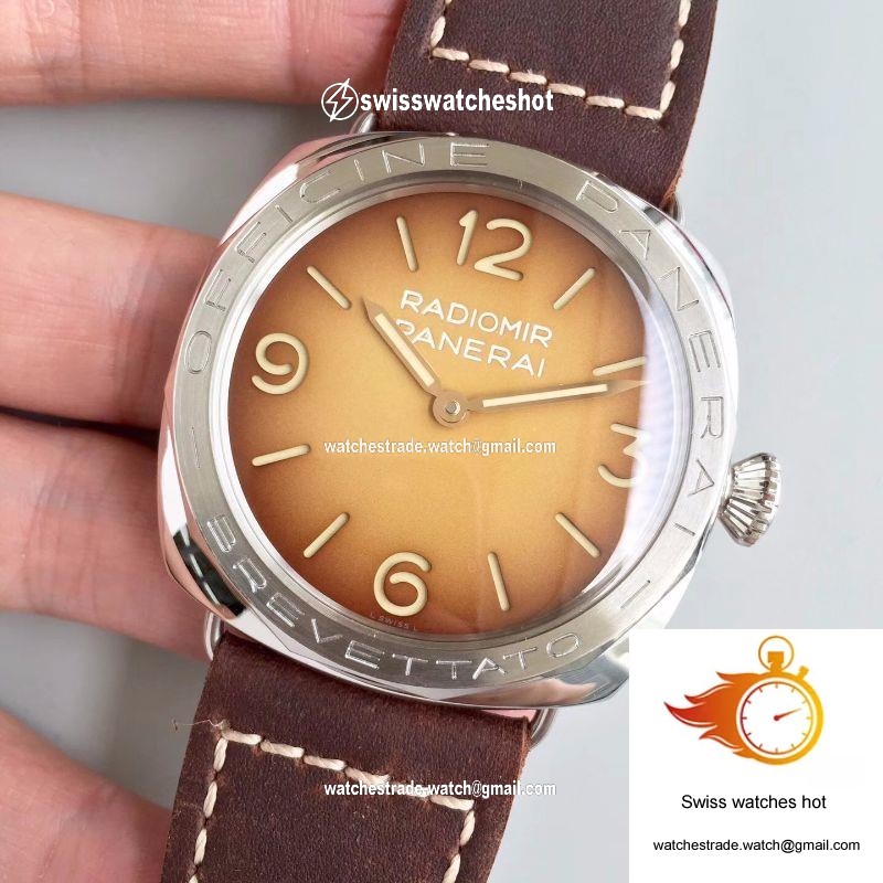 Panerai Radiomir 3 Days Acciaio Brevettato PAM687 ZF Factory Brown Dial 3