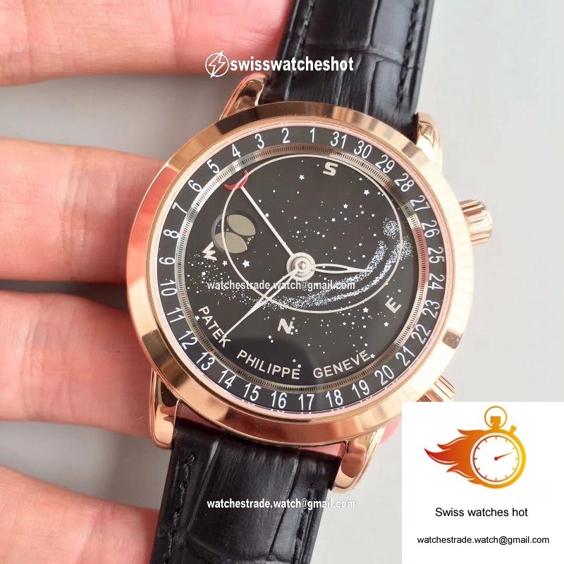 Patek Philippe Grand Complications Sky Moon Celestial 6102R-001 TW Factory Black Dial 3