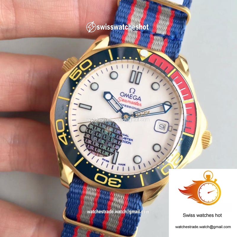 Omega Seamaster Diver 300M Co-Axial 41MM Commander 007 212.62.41.20.04.001 White Dial 3