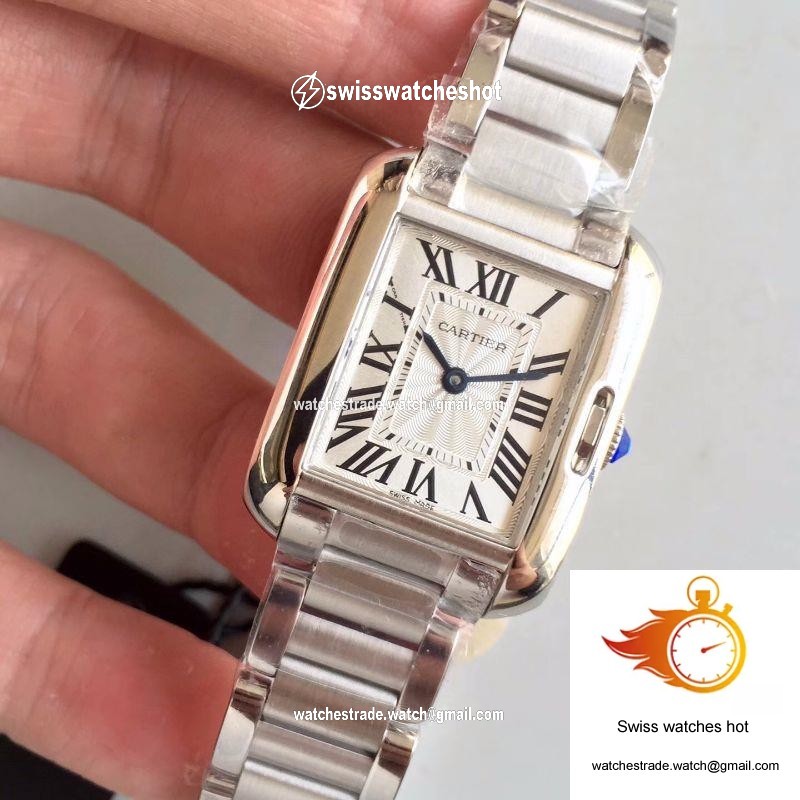 Cartier Tank Anglaise Ladies W5310022 Silver Dial 3