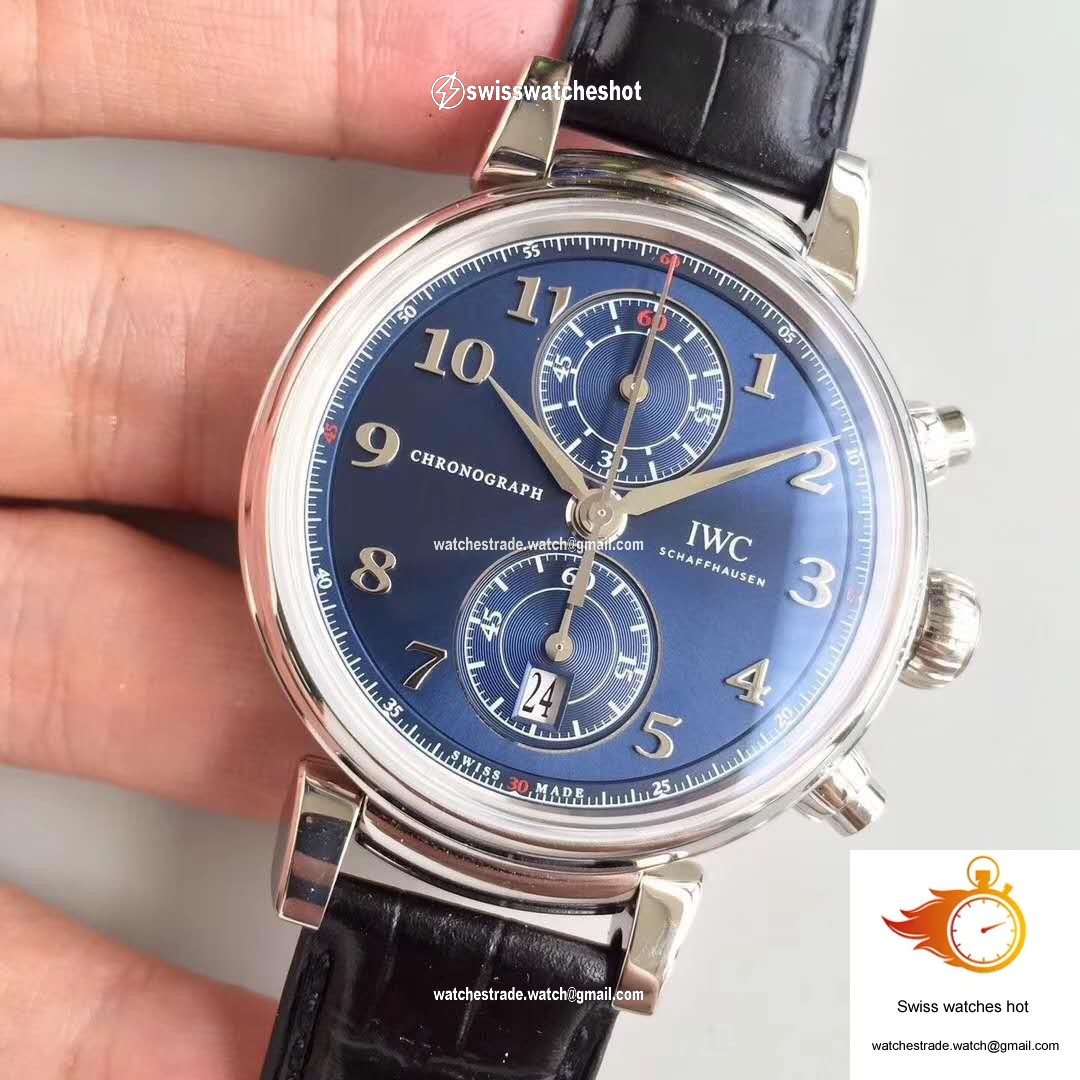 IWC Da Vinci Chronograph Edition Sport For Good Fundation IW393402 ZF Factory Blue Dial 3