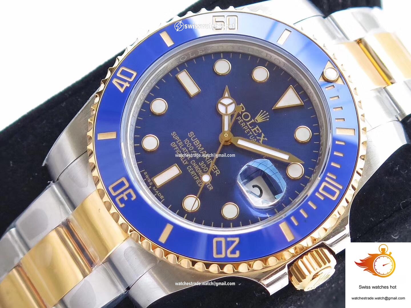 Rolex Submariner Date 116613LB VR Factory Yellow Gold Wrapped Blue Dial 3