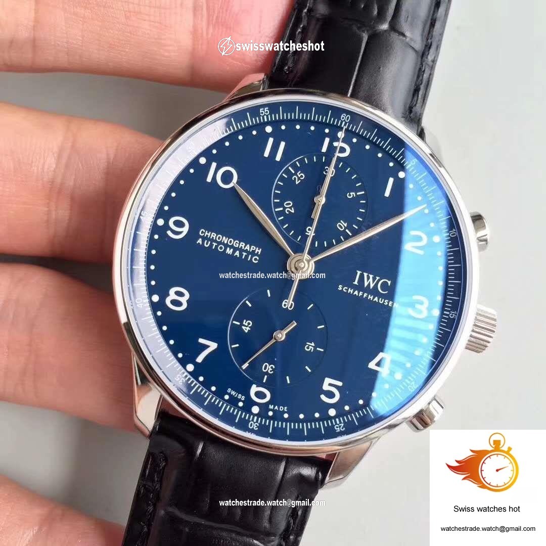 IWC Portugieser Chronograph Edition 150 Years IW371601 Blue Dial YL Factory 3