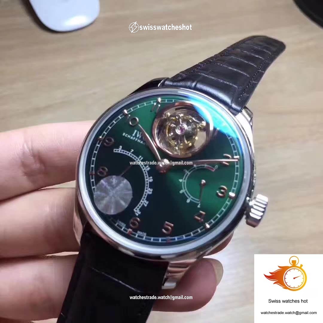 IWC Portuguese Tourbillon YL Factory Green Dial 3
