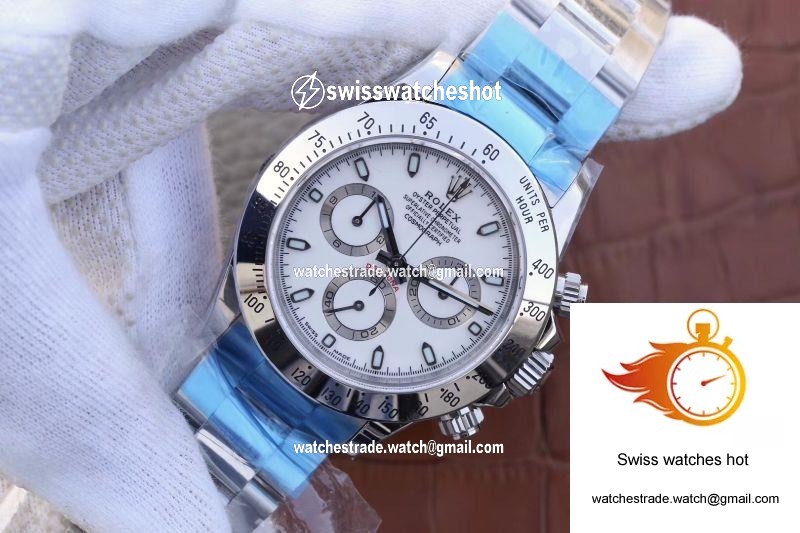 Rolex Daytona Cosmograph 116520 Noob Factory White Dial 3