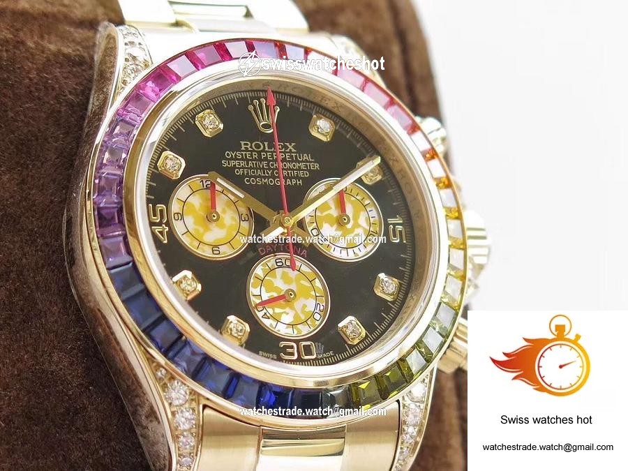 Rolex Daytona Cosmograph Rainbow 116589RBOW BL Factory 4130 Movement 3