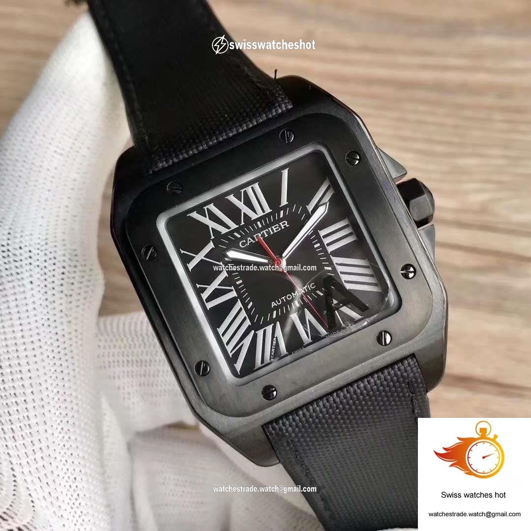Cartier Santos 100 XL WSSA0006 V6 Factory Black Dial 3
