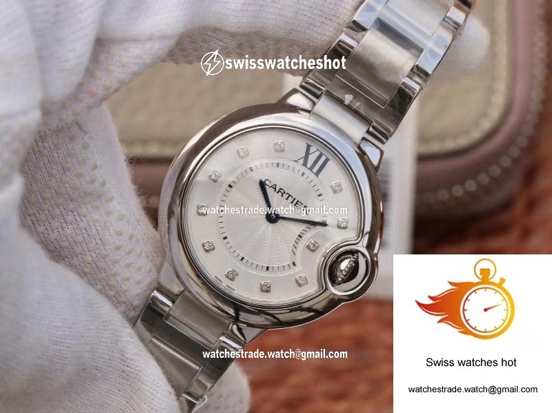 Ballon Bleu De Cartier 33mm V6 Factory White Dial 3