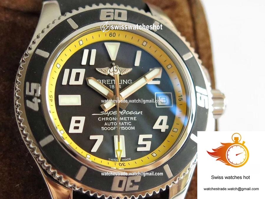 Breitling Superocean 42 Abyss Yellow A1736402/BA32 ZF Factory Black & Yellow Dial 3