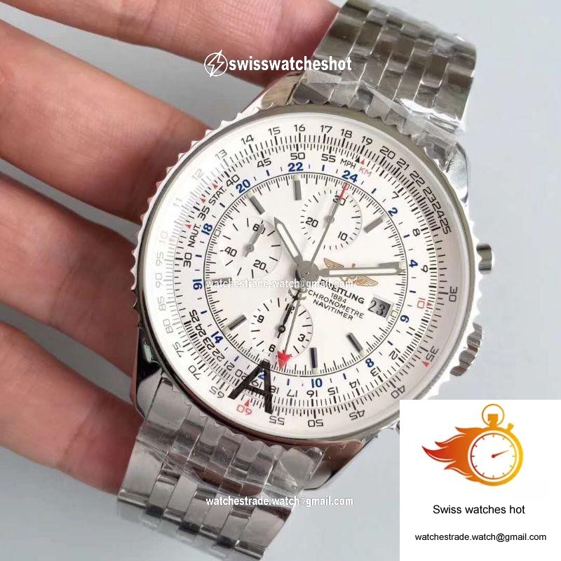 Breitling Navitimer World A2432212/G571-443A JF Factory White Dial 3