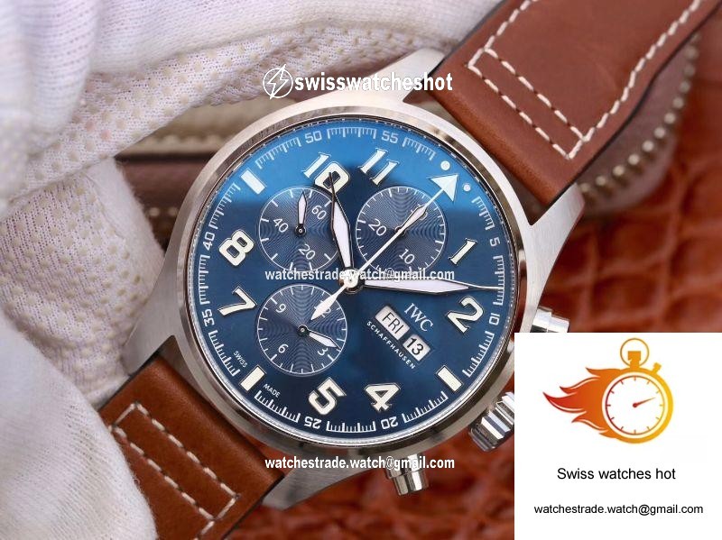 IWC Pilot Chronograph Edition Le Petit Prince IW377714 ZF Factory Blue Dial 3