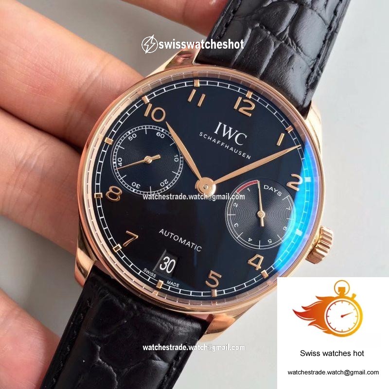 IWC Portuguese IW500701 ZF Factory Black Dial 3