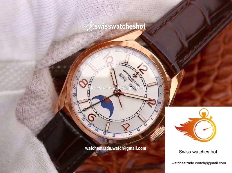 Vacheron Constantin FiftySix Day-Date 4000E/000R/B438 18K Rose Gold White Dial 3