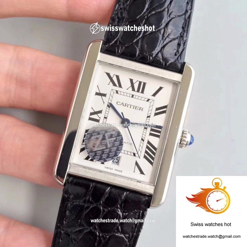 Cartier Tank Solo XL Automatic W5200027 ZF Factory White Dial 3