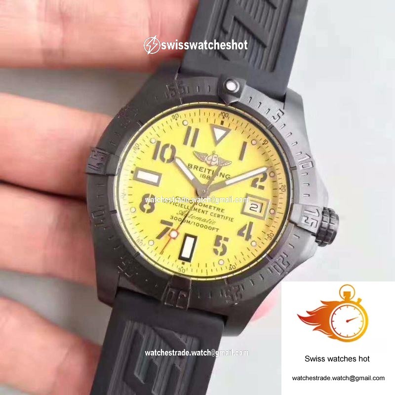 Breitling Avenger II Seawolf V1731110 BD74 109W M20BASA.1 GF Factory Yellow Dial 3