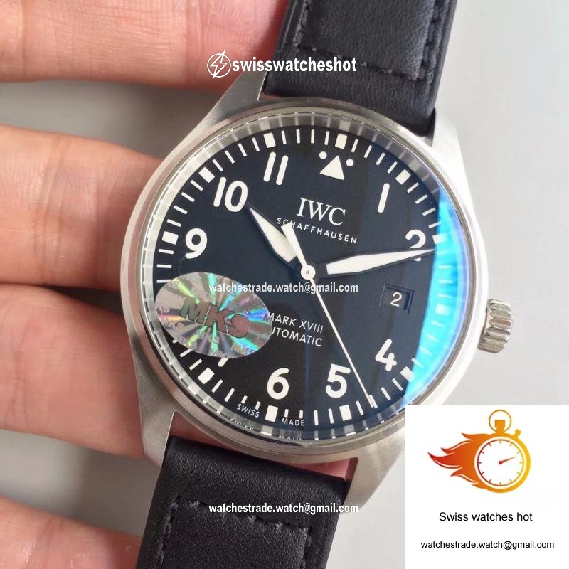 IWC Pilot Mark XVIII Edition Laureus Sport IW324703 MKS Factory V2 Blue Dial 3
