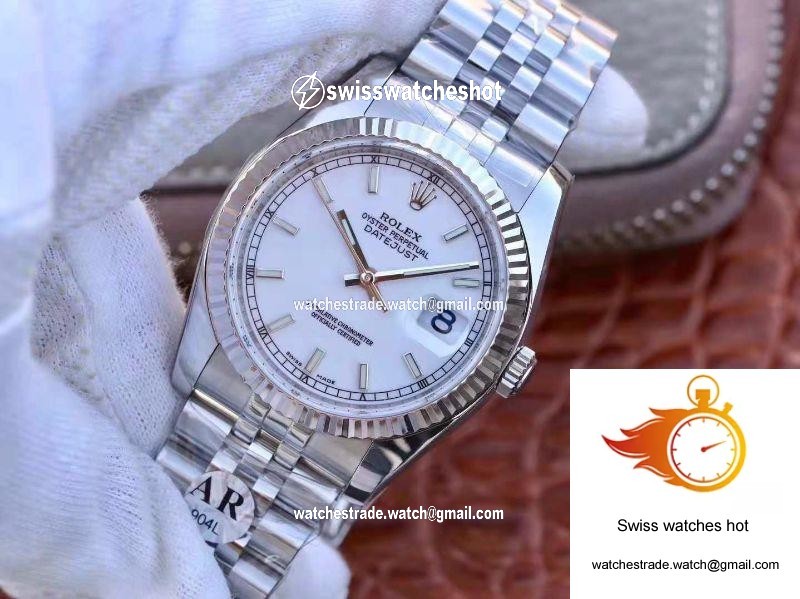 Rolex Datejust 116234 36mm AR Factory White Enamel Dial 3