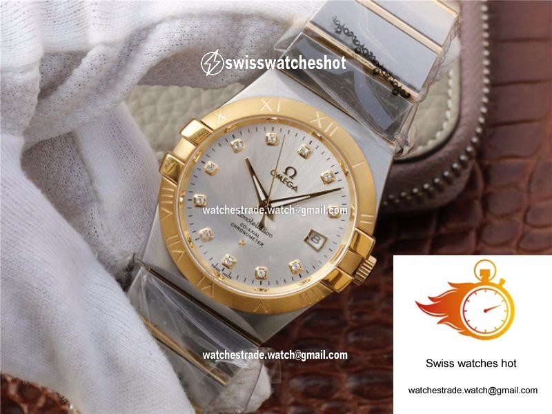 Omega Constellation 123.20.38.21.52.002 V6 Factory White Dial 3
