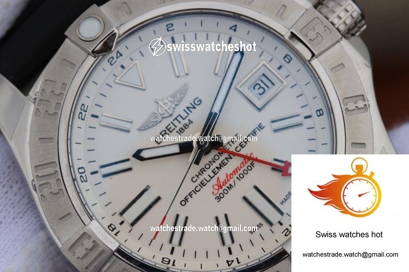 Breitling Avenger II GMT A3239011/G778/153S GF Factory White Dial 3