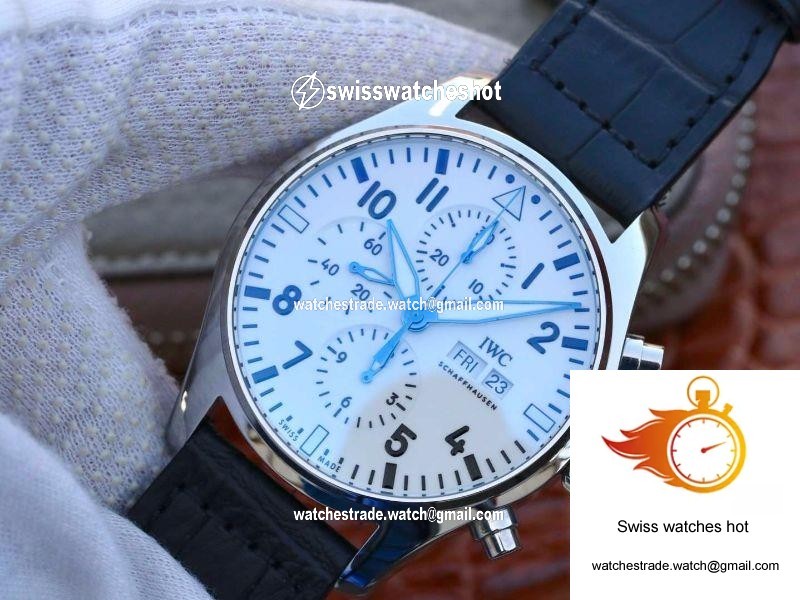 IWC Pilot Chronograph IW377725 ZF Factory White Dial 3