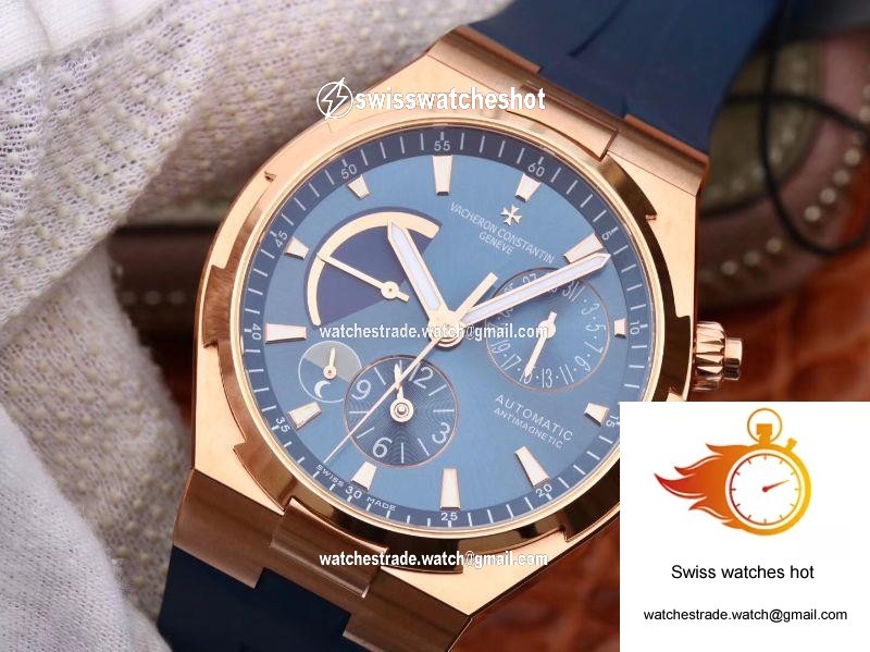 Vacheron Constantin Overseas 44mm TWA Factory 18K Rose Gold Blue Dial 3